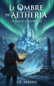 Copertina recensione: Le Ombre di Aetheria: Il Sigillo dell’Origine di L. K. Aerden